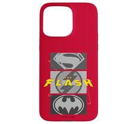 Carcasa para iPhone 15 Pro MAX The Flash Movie Batman Supergirl Trio of Symbols