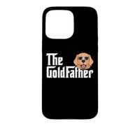 Carcasa para iPhone 15 Pro MAX The GoldFather, Divertido Amante de los Golden Retriever para Hombres