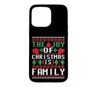Carcasa para iPhone 15 Pro MAX The Joy of Christmas is Family Ugly Sweater Holiday Art