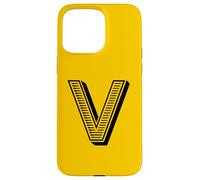 Carcasa para iPhone 15 Pro MAX The Letter V Fun Big and Bold for Eventos Family Teams Group