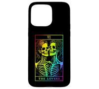 Carcasa para iPhone 15 Pro MAX The Lovers Tarot Card Oculto Goth Lesbianas Esqueleto Halloween