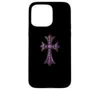 Carcasa para iPhone 15 Pro MAX The Pave Diamonds Amethyst Cross