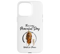 Carcasa para iPhone 15 Pro MAX This Is My Peaceful Day - Walk for Peace Monks & Aloka Dog