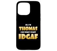 Carcasa para iPhone 15 Pro MAX Thomas Costume Idgaf Funny Meme Halloween Tom Costume Thomas
