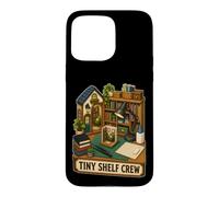 Carcasa para iPhone 15 Pro MAX Tiny Shelf Crew Miniatura Estantería de Libros, Pequeña Mesa