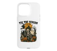 Carcasa para iPhone 15 Pro MAX Tis The Season Halloween Skeleton Ghost Vibes Men Women
