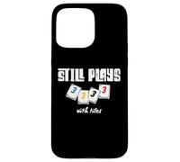 Carcasa para iPhone 15 Pro MAX Todavía Juega con Azulejos Rummikub Divertido Juego de Palabras
