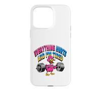 Carcasa para iPhone 15 Pro MAX Todo me Duele, Estoy Cansado, Divertido Pato de Gimnasio