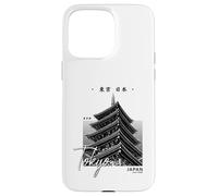 Carcasa para iPhone 15 Pro MAX Tokio Japón Pagoda Japonés Minimalista Viaje Recuerdo