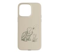Carcasa para iPhone 15 Pro MAX Tortuga Lovers Soplando Diente de León Naturaleza Cottagecore Gráfico