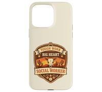 Carcasa para iPhone 15 Pro MAX Trabajador Social/Apreciación del Trabajo Social Country Western