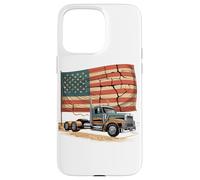 Carcasa para iPhone 15 Pro MAX Truck Driver Trucker Camiseta Hombre Papá Big Rig American