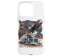 Carcasa para iPhone 15 Pro MAX Truck Driver Trucker Camiseta Hombre Papá Big Rig American