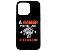 Carcasa para iPhone 15 Pro MAX Un Gamer no envejece Sube de Nivel lujuria Gaming