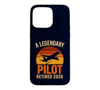 Carcasa para iPhone 15 Pro MAX Un piloto Legendario se jubiló 2026 Vintage Aviation Retirement