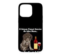 Carcasa para iPhone 15 Pro MAX Una Mujer no Puede Sobrevivir Solo en Vino Ella también Necesita un GSP