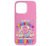 Carcasa para iPhone 15 Pro MAX Unicorn Party Birthday Gnomes For Women Who Born In February