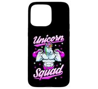 Carcasa para iPhone 15 Pro MAX Unicorn Squad - Pesas Rusas mágicas para Gimnasio