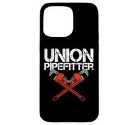 Carcasa para iPhone 15 Pro MAX Union Pipefitter Plomero Plomería Journeyman Steamfitter