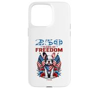 Carcasa para iPhone 15 Pro MAX USA 250th Anniversary Celebra Cool Patriotic Boxer Puppy