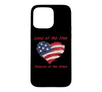 Carcasa para iPhone 15 Pro MAX USA Corazón - Land of The Free Because of The Brave