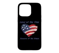 Carcasa para iPhone 15 Pro MAX USA Corazón - Land of The Free Because of The Brave