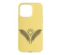 Carcasa para iPhone 15 Pro MAX Vacaciones de Moda en Hoja de Palma