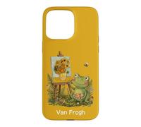 Carcasa para iPhone 15 Pro MAX Van Gogh Funny Art Juego de Palabras con diseño de Girasoles