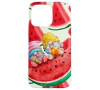Carcasa para iPhone 15 Pro MAX Verano con mis gnomos sandía Retro Playa Verano