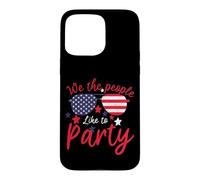 Carcasa para iPhone 15 Pro MAX Vintage American Flag 4th July We The People Like To Party