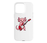 Carcasa para iPhone 15 Pro MAX Vintage Axolotl Punk Music Playing Guitar