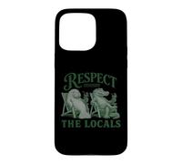 Carcasa para iPhone 15 Pro MAX Vintage Florida Respect The Locals Nature Manatee Crocodile
