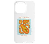 Carcasa para iPhone 15 Pro MAX Vintage Fruit Papaya Flower Botanical Cottagecore Fruit