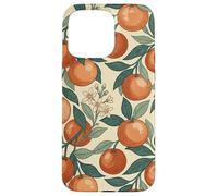 Carcasa para iPhone 15 Pro MAX Vintage Orange Fruit and Blossom Botanical Pattern