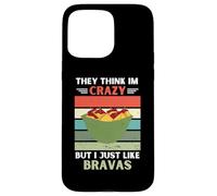 Carcasa para iPhone 15 Pro MAX Vintage Piensan Que Estoy Loco Pero Me Gusta Bravas Lover