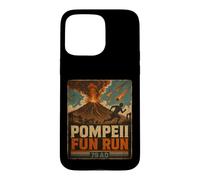 Carcasa para iPhone 15 Pro MAX Vintage Pompeya Diversión Run Antigua Roma Volcán Erupción Humor