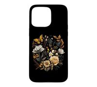 Carcasa para iPhone 15 Pro MAX Vintage Pressed Flowers Butterflies Floral Boho Wildflowers