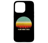 Carcasa para iPhone 15 Pro MAX Vintage Retro Style 80s Happy Pine Trees Plant More Trees