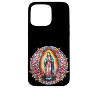 Carcasa para iPhone 15 Pro MAX Virgin Mary Lady of Guadalupe Colorful Christian Aesthetic