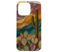 Carcasa para iPhone 15 Pro MAX Vitral Cactus Artful Trendy