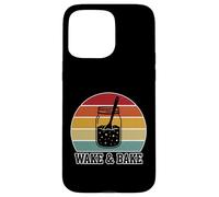 Carcasa para iPhone 15 Pro MAX Wake and Bake - Divertido diseño de panadería Retro para Hornear Masa Madre