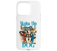 Carcasa para iPhone 15 Pro MAX Wake Up Dog Lover Canine Collage Pop Art Gráfico