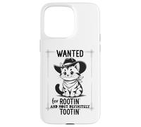 Carcasa para iPhone 15 Pro MAX Wanted for Rootin Most Definitely Tootin Cowboy Cat Farting