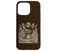 Carcasa para iPhone 15 Pro MAX Whimsy Goth Fairycore Witchy Frog Mushroom Moon Vintage