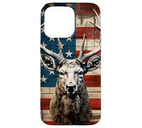 Carcasa para iPhone 15 Pro MAX Whitetail Deer Buck Hunting Vintage Hunter American USA