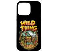 Carcasa para iPhone 15 Pro MAX Wild Thing! Retro Woodsy Owl Give a Hoot Vintage Earth Day