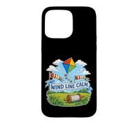 Carcasa para iPhone 15 Pro MAX Wind Line Calm Cometa Carrete Viento