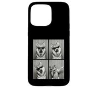 Carcasa para iPhone 15 Pro MAX Wolf PhotoBooth Gafas de Sol Divertido Dab Amante de los