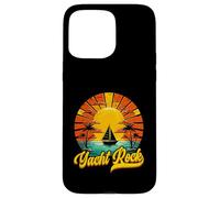 Carcasa para iPhone 15 Pro MAX Yacht Rock 70s 80s Navegación Vintage Atardecer Palm Beach