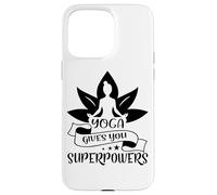 Carcasa para iPhone 15 Pro MAX Yoga te da superpoderes Lotus Meditación Pose
